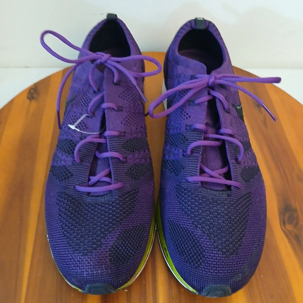 Nike Flyknit Trainer Mens 13 2007 Night Purple Running Shoes Sneakers AH8396-500